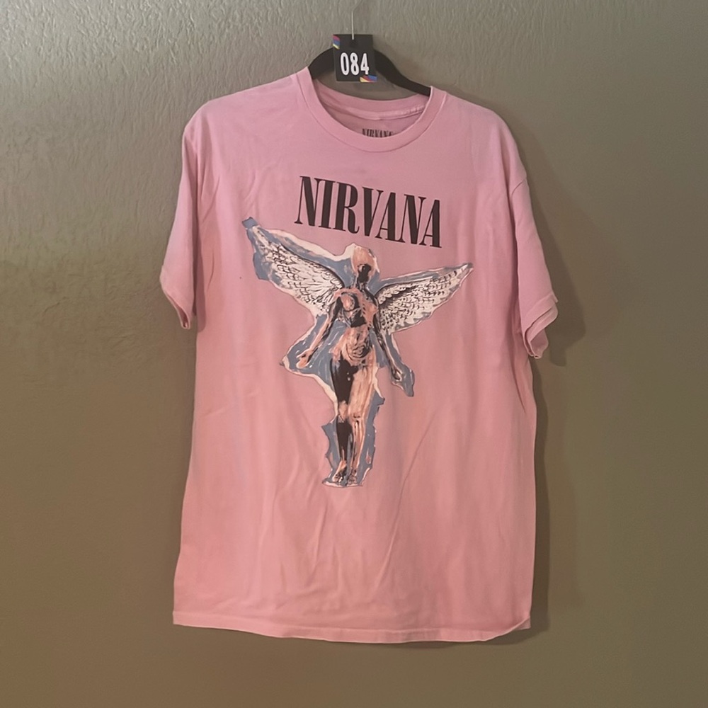 84. Pink Nirvana Tee NWOT